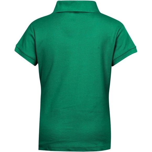 Girls' Premium Wear Kelly Green Short Sleeve Polo Shirt‎ XL (18/20) NWT - Picture 4 of 7